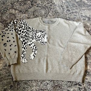 Women’s leopard print sweater - size large